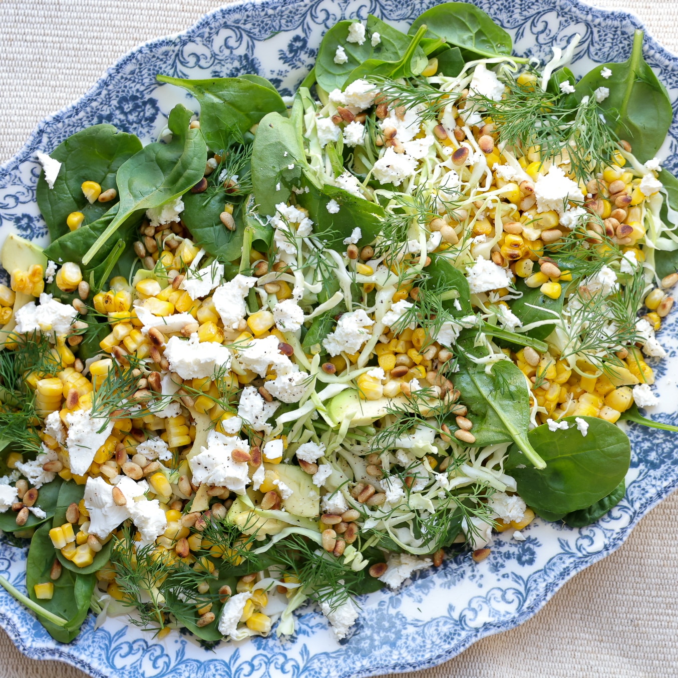 Salat med majs og feta