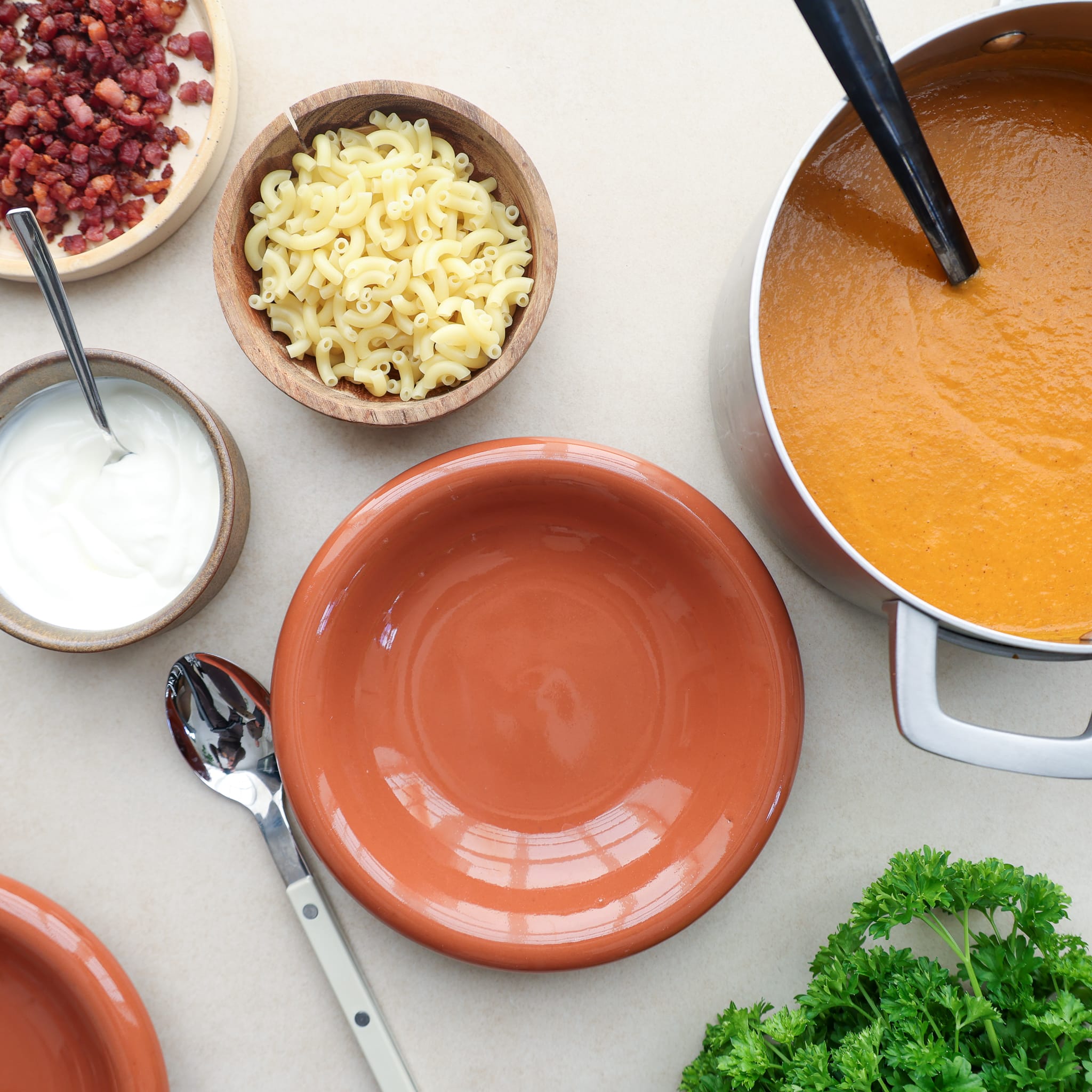 Tomatsuppe med bacon