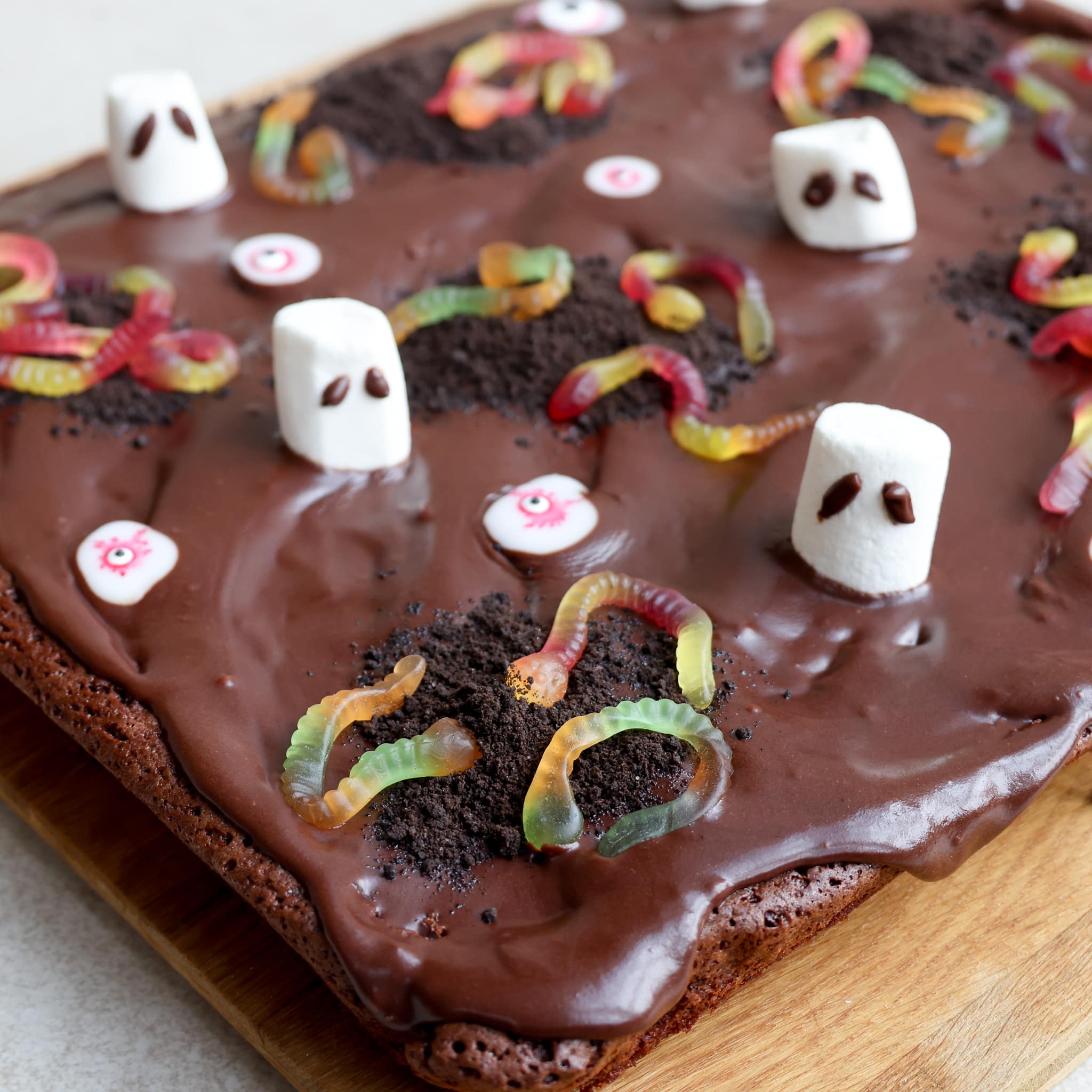 Halloween bradepandekage
