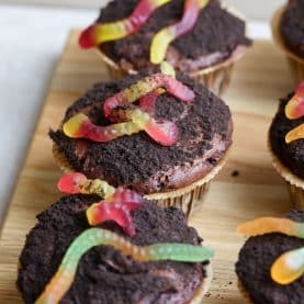 Halloween regnormemuffins