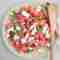 Salat med vandmelon, rødløg og feta